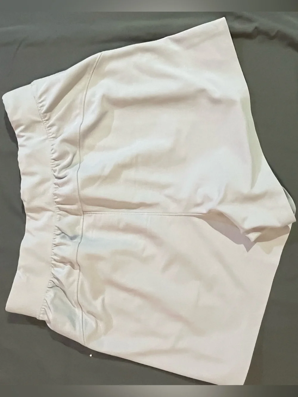 Old Navy High Waisted Powersoft Shorts, Ivory/Cream, Sz S